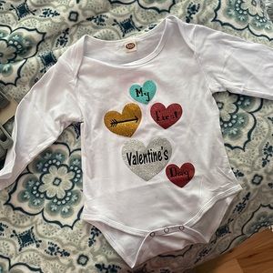 NWOT Valentines day Onsies